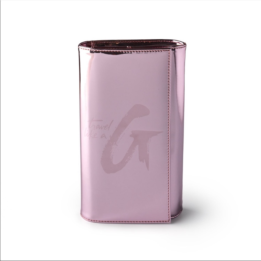 Metallic pink wallet